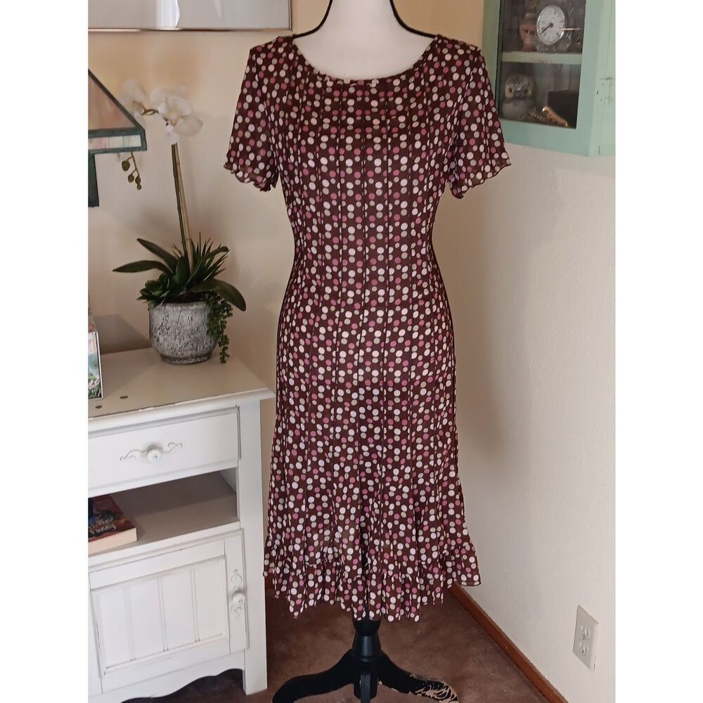 Unbranded Semi-Sheer Dotted Dress
